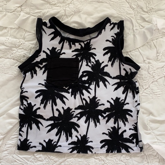 Black and white palms Matching set - Picture 3 of 5